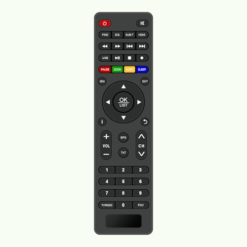 Ersatz-Fernbedienung, Fit for XORO HRT 8720 KIT Receiver XORO HRT 8720 DVB-T2 HD, HEVC H.265, PVR Ready, Irdeto, freenet TV Ersatz-Fernbedienung, Fit for XORO HRT 8720 KIT Receiver XORO HRT 8720 DVB-T2 HD, HEVC H.265, PVR Ready, Irdeto, freenet TV von AULCMEET