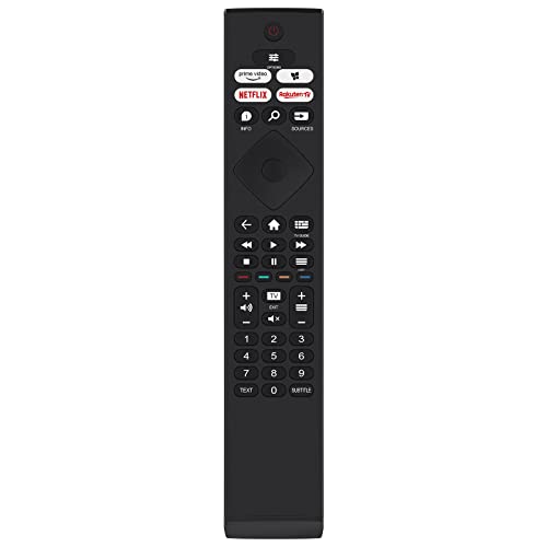 Ersatz Fernbedienung BRC0984505 01 398GR10BEPHN0047BC Fit für Philips 4K UHD LED Smart Fernseher 65PUS7556/12 55PUS7556/12 50PUS7556/12 43PUS7556/12 43PUS7506/12 50PUS7506/12 55PUS7506/12 65PUS7506 von AULCMEET