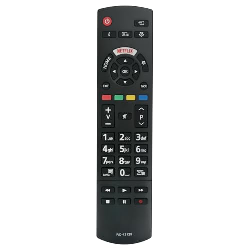 Ersatz-Fernbedienung RC-42129 RC42129 RC42129M, Fit for Panasonic LED TV TX-58JX610E TX-65JX610E TX-43JX600EZ TX-50JX600EZ TX-55JX600EZ TX-58JX600EZ TX-65JX600EZ TX-43JX600E TX-50JX600E TX-55JX600E Ersatz-Fernbedienung RC-42129 RC42129 RC42129M, Fit for Panasonic LED TV TX-58JX610E TX-65JX610E TX-43JX600EZ TX-50JX600EZ TX-55JX600EZ TX-58JX600EZ TX-65JX600EZ TX-43JX600E TX-50JX600E TX-55JX600E von AULCMEET