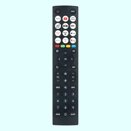 Ersatz-Sprachfernbedienung ERF2K36, fit for Hisense QLED Smart TV 43E77KQTUK 50E77KQTUK 55E77KQTUK 55E77KQTUK 65E77KQTUK 43E7KQTUK 50E7KQTUK 55E7KQTUK 58E7NQTUK 65E7KQTUK 75E7KQTUK Ersatz-Sprachfernbedienung ERF2K36, fit for Hisense QLED Smart TV 43E77KQTUK 50E77KQTUK 55E77KQTUK 55E77KQTUK 65E77KQTUK 43E7KQTUK 50E7KQTUK 55E7KQTUK 58E7NQTUK 65E7KQTUK 75E7KQTUK von AULCMEET