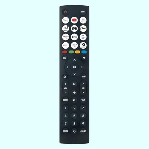 Ersatz-Sprachfernbedienung ERF2S36, fit for Hisense TV QLED ERF2S36 Sub ERF2F36H（0011） ERF2J36H（0011） ERF2K36H（0011） ERF2L36H（0011） ERF2M36H（0011） ERF2N36H（0011） ERF2O36H（0011） ERF2P36H（0011） von AULCMEET