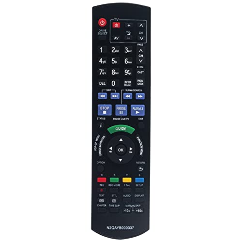 N2QAYB000337 Ersatz Fernbedienung Fit für Panasonic Blu-ray Disc Recorder DMR-BS850EB DMR-BS750EB DMRBS850EB DMRBS750EB von AULCMEET