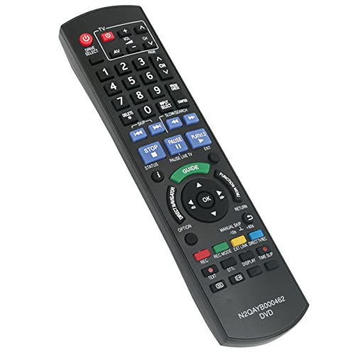 N2QAYB000462 Ersatz Fernbedienung Fit für Panasonic DVD Recorder DMR-EX86EB-K DMR-EX86EB DMR-EX773EB-K DMR-EX773EB DMR-EX83EB N2QAYB000462 Ersatz Fernbedienung Fit für Panasonic DVD Recorder DMR-EX86EB-K DMR-EX86EB DMR-EX773EB-K DMR-EX773EB DMR-EX83EB von AULCMEET