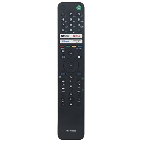 RMF-TX520E Ersatz Sprach Fernbedienung Fit für Sony OLED 4K UHD Fernseher KD-75X82J KD-85X85J KD-75X89J KD-75X85J KD-65X89J KD-65X85J KD-55X89J KD-55X85J KD-50X89J KD-50X85J KD-43X89J KD-43X85J von AULCMEET