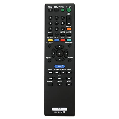 RMT-B107A Ersatz Fernbedienung Fit für Sony Blu-ray Disc DVD Player BDP-S370 BDP-S373 BDP-S470 BDP-S570 von AULCMEET