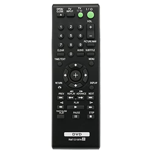 RMT-D197A Ersatzfernbedienung passend für Sony CD DVD Player DVP-SR170 DVP-SR370 DVP-SR320 DVP-SR760HP DVP-SR120 DVP-SR550K DVP-SR160 DVP-SR360 DVP-SR760H RMT-D197A Ersatzfernbedienung passend für Sony CD DVD Player DVP-SR170 DVP-SR370 DVP-SR320 DVP-SR760HP DVP-SR120 DVP-SR550K DVP-SR160 DVP-SR360 DVP-SR760H von AULCMEET