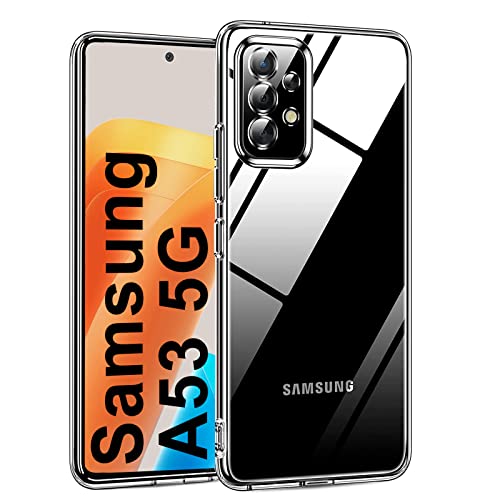 Chalpr Crystal Clear Hülle Kompatibel mit Samsung Galaxy A53 5G, Vergilbungsfrei Ultra Dünn Weich TPU Schutzhülle Cover Stoßfest rutschfest Kratzfest Silikon Case für A53 Handyhülle (Transparent) Chalpr Crystal Clear Hülle Kompatibel mit Samsung Galaxy A53 5G, Vergilbungsfrei Ultra Dünn Weich TPU Schutzhülle Cover Stoßfest rutschfest Kratzfest Silikon Case für A53 Handyhülle (Transparent) von AUNEOS