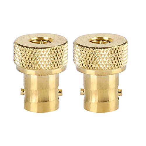 Kafuty 2 Stück BNC Buchse auf SMA Stecker Gold RF Adapter, für Antennen, Koaxialkabel, Wireless LAN Geräte usw Kafuty 2 Stück BNC Buchse auf SMA Stecker Gold RF Adapter, für Antennen, Koaxialkabel, Wireless LAN Geräte usw von AUNEOS
