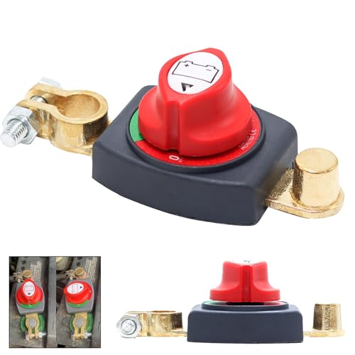 AUNGKWANG Batteriehauptschalter, Batterie Trennschalter, Autobatterieschalter 12-48V, ON-OFF Wasserdichter Batterie Schalter, Battery Lsolator, für Auto Motorrad Marine Boat Caravan Yacht Bus Boot AUNGKWANG Batteriehauptschalter, Batterie Trennschalter, Autobatterieschalter 12-48V, ON-OFF Wasserdichter Batterie Schalter, Battery Lsolator, für Auto Motorrad Marine Boat Caravan Yacht Bus Boot von AUNGKWANG