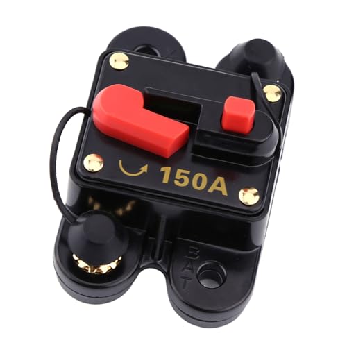 150A Schneller Wiederverbindungsauto -Audiobrecher, Hergestellt aus Legierungsmaterial Reset, mit Einfachem Switch -Betrieb für Marine Boat Truck RV Anwendungen (150A) von AUNMAS