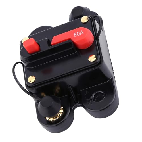 150A Schneller Wiederverbindungsauto -Audiobrecher, Hergestellt aus Legierungsmaterial Reset, mit Einfachem Switch -Betrieb für Marine Boat Truck RV Anwendungen (80A) von AUNMAS