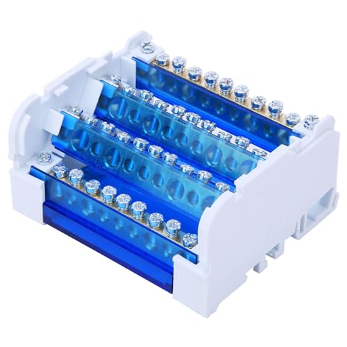 AUNMAS Klemmenverteilungskasten mit Transparenter Staubbedeckung, Maximaler Strom 100a, für Elektrotechnik, Verhinderungschirdkreis, Staubprofessionell, Cirecentinstall, AUNMAS Klemmenverteilungskasten mit Transparenter Staubbedeckung, Maximaler Strom 100a, für Elektrotechnik, Verhinderungschirdkreis, Staubprofessionell, Cirecentinstall, von AUNMAS