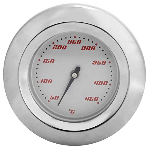 Bimetales Zifferblatt -Thermometer, Edelstahl 50 Bis 450 ℃ Bimetallisches Thermometer mit Automatischem Alarmsystem Zeigertemperaturmessgerät für den Grillofen des Grills von AUNMAS