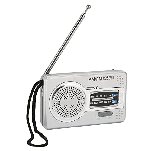 Tragbares AM/FM -Radio mit -Chip, Lautsprecher und Kopfhörerbuchse, Batteriebetrieben, Leicht für Reise und Camping Tragbares AM/FM -Radio mit -Chip, Lautsprecher und Kopfhörerbuchse, Batteriebetrieben, Leicht für Reise und Camping von AUNMAS