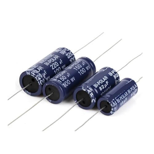 1Pcs B10A 100V Superior Capacitor Horizontal Electrolytic Capacitor Speaker Frequency-Divided Audio Capacitor Audiophile AUOQKQUT(8.2uF 100V) von AUOQKQUT