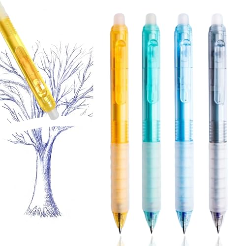 AUPERTO 0.5MM Radierbarer Tintenroller 4 Stück Tintenroller Radierbar Einziehbare Nachfüllbar Radierbarer Kugelschreiber Studenten Geschenk Schule Bürobedarf Schulsachen AUPERTO 0.5MM Radierbarer Tintenroller 4 Stück Tintenroller Radierbar Einziehbare Nachfüllbar Radierbarer Kugelschreiber Studenten Geschenk Schule Bürobedarf Schulsachen von AUPERTO