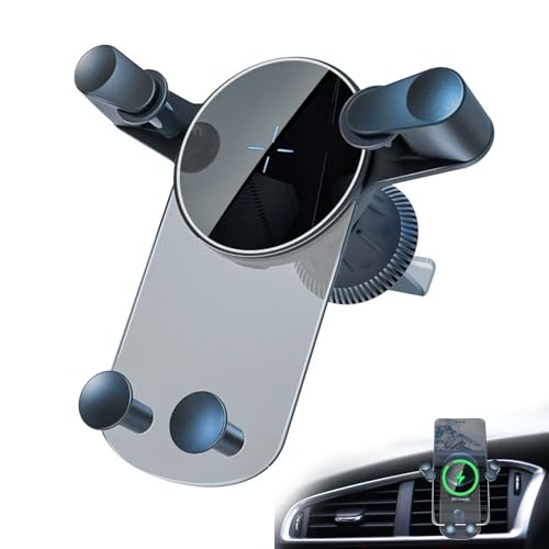 Kfz-Handyhalterung, kabelloses Kfz-Ladegerät, Handyhalterung für Lüftungsschlitz-Clip, 360-Grad-Drehung, stabile Freisprecheinrichtung, Handyhalterung für iPhone 16 Pro Max 15/14/13/12/11 und alle 4,7 Kfz-Handyhalterung, kabelloses Kfz-Ladegerät, Handyhalterung für Lüftungsschlitz-Clip, 360-Grad-Drehung, stabile Freisprecheinrichtung, Handyhalterung für iPhone 16 Pro Max 15/14/13/12/11 und alle 4,7 von AUPERTO