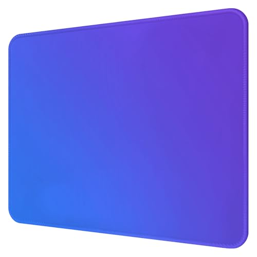 Premium-Mauspad mit genähten Kanten, 25,9 x 21,1 cm, glatte, waschbare Matte mit rutschfester Unterseite, personalisierbar, niedliche Mauspads für Laptop, Computer, Büro, Zuhause (blau-violetter Premium-Mauspad mit genähten Kanten, 25,9 x 21,1 cm, glatte, waschbare Matte mit rutschfester Unterseite, personalisierbar, niedliche Mauspads für Laptop, Computer, Büro, Zuhause (blau-violetter von AUPET