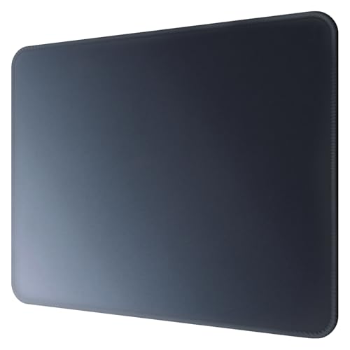 Premium-Mauspad mit genähten Kanten, 25,9 x 21,1 cm, glatte, waschbare Matte mit rutschfester Unterseite, personalisierbar, niedliche Mauspads für Laptop, Computer, Büro, Zuhause (grau-schwarzer von AUPET