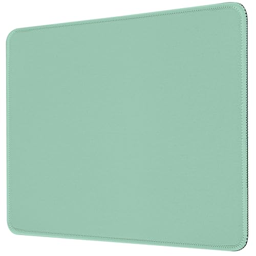 Premium-Mauspad mit genähten Kanten, 25,9 x 21,1 cm, glatte, waschbare Matte mit rutschfester Unterseite, personalisierbar, niedliche Mauspads für Laptop, Computer, Büro, Zuhause (mintgrün) von AUPET