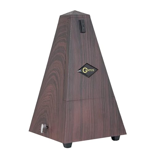 Mechanisches Metronom mit Akzentglocke, Genauer Takt, Klassische Turmform, Natürliche Holzmaserung, Einfach zu Bedienen, Geeignet für Klavier,CANTUS Mechanisches Metronom mit Akzentglocke, Genauer Takt, Klassische Turmform, Natürliche Holzmaserung, Einfach zu Bedienen, Geeignet für Klavier,CANTUS von AUPHY
