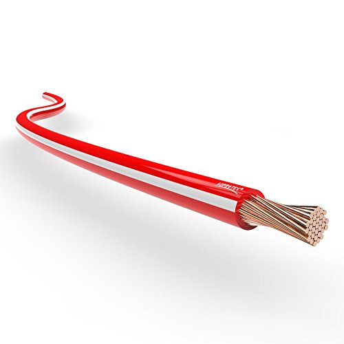 Kfz Litze FLRy 0,75mm² 1mm² 1,5mm² Längen 5m oder 10m Auswahl: (10m Meter 0.75 mm² rot/weiß) von AUPROTEC