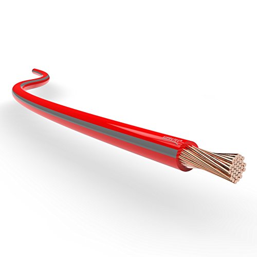 Kfz Litze FLRy 0,75mm² 1mm² 1,5mm² Längen 5m oder 10m Auswahl: (10m Meter 1.5 mm² rot/grau) von AUPROTEC