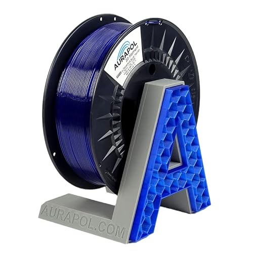 AURAPOL Filament 1.75 PETG mit +/- 0,02 mm Genauigkeit (1kg, RAL5002, ultramarin blau) - 3D Drucker Filament aus PET-G - Druckmaterialien kompatibel mit FDM(FFF) Druckern von AURAPOL