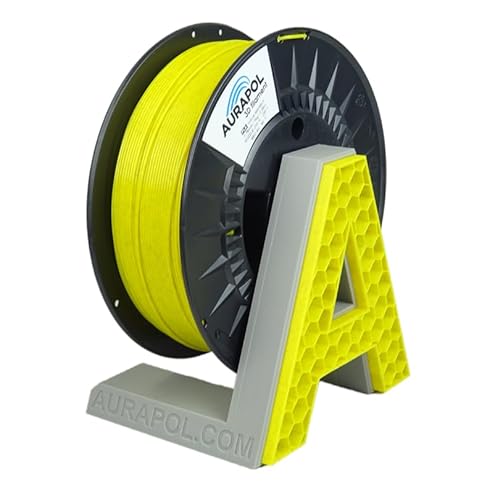 AURAPOL PLA 3D Filament Gelb Marmor 1 kg 1,75 mm von AURAPOL