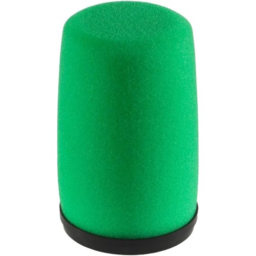 AURAY Hochdichter Schaumstoff-Ersatzwindschutz kompatibel mit Shure SM7-Mikrofonen - Grün, reduziert Plosiv- und Atemgeräusche mit Snap-On-Design - perfekt für Studioaufnahmen, Rundfunk, Podcasting AURAY Hochdichter Schaumstoff-Ersatzwindschutz kompatibel mit Shure SM7-Mikrofonen - Grün, reduziert Plosiv- und Atemgeräusche mit Snap-On-Design - perfekt für Studioaufnahmen, Rundfunk, Podcasting von AURAY