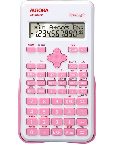 Aurora AX-582PK Wissenschaftlicher Taschenrechner, Pink von AURORA
