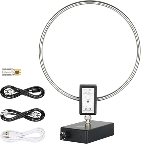 AURSINC GA450 Loop Antenne, Aktive Kurzwelle Funkantenne mit BNC Kabel HF-Antenne SW 2,3-30MHz MW 522-1710KHz für Ham Radio AURSINC GA450 Loop Antenne, Aktive Kurzwelle Funkantenne mit BNC Kabel HF-Antenne SW 2,3-30MHz MW 522-1710KHz für Ham Radio von AURSINC