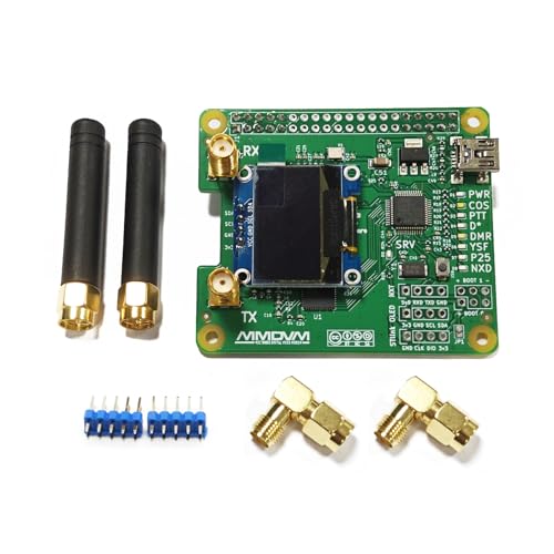 MMDVM Hotspot Dual Hat V1.3 Halterung P25 DMR YSF NXDN DMR Steckplatz 1 + Steckplatz 2 für Raspberry pi mit USB-Anschluss (OLED) von AURSINC
