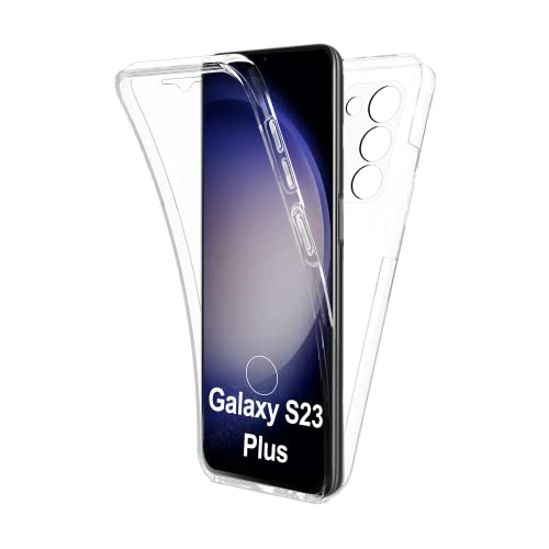 AURSTORE Schutzhülle für Samsung Galaxy S23 + (nicht Galaxy S23), Rundumschutz vorne + hinten, Hartschale, für Samsung Galaxy S23 Plus, Schutzhülle mit Touchscreen, 360-Grad-Schutz, stoßfest von AURSTORE