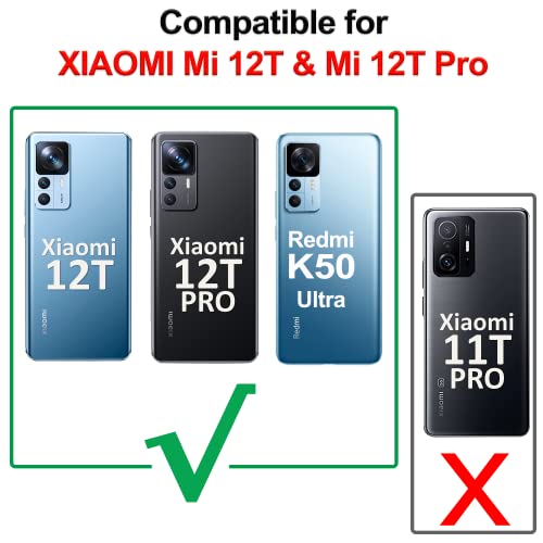 AURSTORE Schutzhülle für Xiaomi Mi 12T und XIAOMI Mi 12T Pro, Rundumschutz vorne + hinten, Hartschale, 360-Grad-Schutz (transparent) von AURSTORE