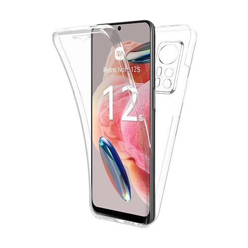 AURSTORE Schutzhülle für Xiaomi Redmi Note 12S 4G, Rundumschutz, Vorder- und Rückseite, Hartschale, mit Touchscreen, 360-Grad-Schutz, transparent von AURSTORE