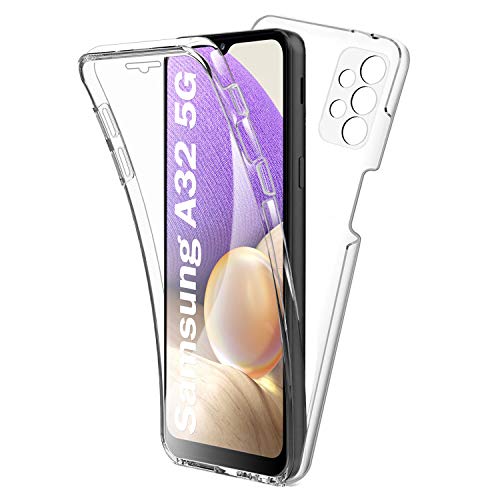 Aurstore Schutzhülle für Samsung Galaxy A32 5G (6,5 Zoll), Rundumschutz, Vorder- und Rückseite Hartschale, Schutzhülle für Touchscreen, 360-Grad - stoßfest von AURSTORE