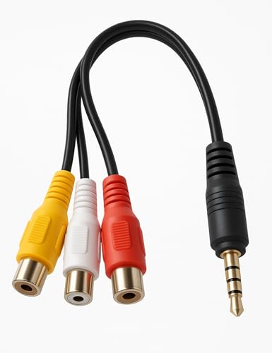 AURUM Av Adapter, 3,5mm Stecker Klinke Auf 3x Cinch Buchse Av Kabel, Video Kabel FüR Dvd, Mac, Av, Hdd Und Dvr, Tv-Box/Mp3/Pc AURUM Av Adapter, 3,5mm Stecker Klinke Auf 3x Cinch Buchse Av Kabel, Video Kabel FüR Dvd, Mac, Av, Hdd Und Dvr, Tv-Box/Mp3/Pc von AURUM