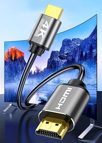 AURUM Generisch Premium 4K HDMI-Kabel - 2 Meter, Schwarz - High-Speed HDMI 2.0, 18Gbps, HDCP2.0, HDR, 3D - Perfekt für Ultra HD TV, Xbox, PS5 von AURUM