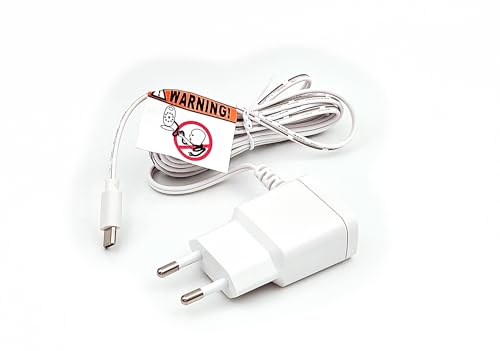 AURUM Ladegerät für Babyphone GHB, Boifun, Luvion, Oretti, Cosansys, Oleke, TrueLife, Lionello u. a. Babyfon Ladekabel (Typ B) von AURUM