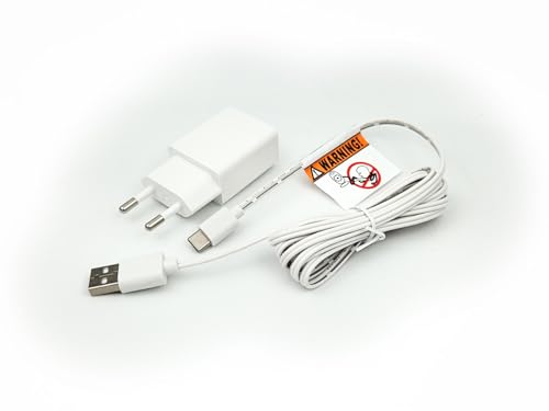 AURUM Ladegerät für Babyphone GHB, Boifun, Luvion, Oretti, Cosansys, Oleke, TrueLife, Lionello u. a. Babyfon Ladekabel (Typ D) von AURUM