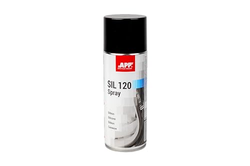 APP SIL 120 Silikonspray | Silikon Ölspray für Kunststoff, Gummi, Holz & Metall | Silikonspray Gleitspray | Schmieröl - Beseitigung von Quietschen | Enthält keine Fette oder Lösungsmittel | 400 ml von AUTO-PLAST PRODUKT