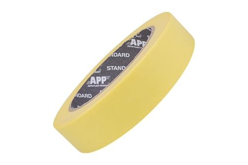 APP Standard 60°C - Malerkrepp 24 mm | Vielseitiges Kreppband für Malerarbeiten, lösungsmittelfrei - Rückstandslos entfernbar | Abklebeband temperaturbeständig bis 60°C | 45 m x 24 mm von AUTO-PLAST PRODUKT