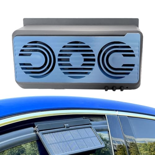 Auto-Verstärker-Kühlventilatoren, solarbetriebener Auto-Fensterventilator | Auto-Lüfter mit Solar- und USB-Aufladung - Effiziente Verstärkerinstallations-Lüfter, multifunktional von AUTOECHO