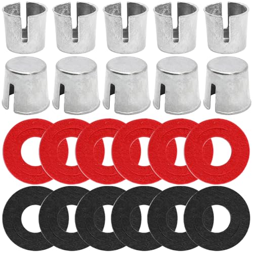 10 Stück Autobatterie-Adapterhülsen, Batterie Klemmen Adapter Einfache Lösung Post Reparaturscheiben Batterieadapter Hülsen mit hochwertigen von AUTOXBERT