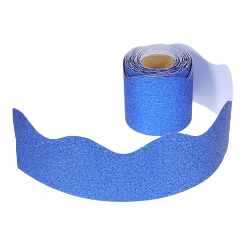 AUTSUPPL 1 Roll Glitzernder Klassenzimmer Blackboard Border Decal Austauschbares Bulletin -brettverkleidung Stilvoller Papierborderpapier Austauschbares Bulletin Board Grenze von AUTSUPPL