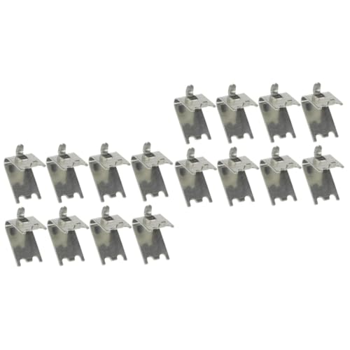 AUTSUPPL 16 Stk Gefrierregalschnalle Haltehaken für Kühlregale Mini-Kühlschränke untergestell für kühlschrank kühlschrankorginizer kühlschrank mini Regalclip aus Edelstahl Gefrierregal-Clip von AUTSUPPL