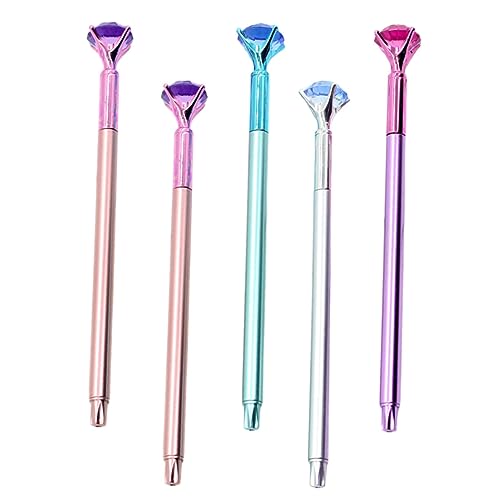 AUTSUPPL 5st Diamantstift Schwarzer Gel-nachfüllstift Cartoon-gelstifte Stift Unterschreiben Schwarzer Nachfüllstift Student Gelstift Diamant-design-stifte Gel-tintenstift Plastik von AUTSUPPL