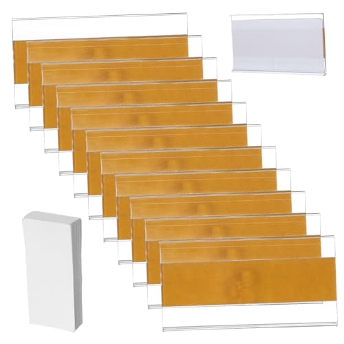 AUTSUPPL 60Stücke Regaletikettenhalter Selbstklebende für Drahtregale Transparente Aufbewahrungsetiketten für Büro Buchhandlungen und Supermärkte AUTSUPPL 60Stücke Regaletikettenhalter Selbstklebende für Drahtregale Transparente Aufbewahrungsetiketten für Büro Buchhandlungen und Supermärkte von AUTSUPPL