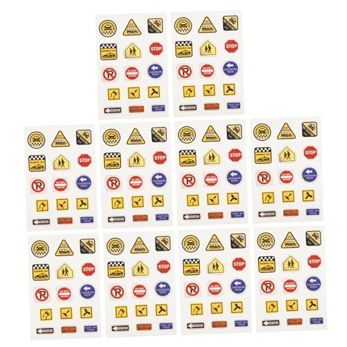 AUTSUPPL Spielzimmer- – 10 Bögen Verkehrszeichen-Aufkleber – Realistisches Vinyl-Aufkleber-Set – Lernspielzeug Für Kinder AUTSUPPL Spielzimmer- – 10 Bögen Verkehrszeichen-Aufkleber – Realistisches Vinyl-Aufkleber-Set – Lernspielzeug Für Kinder von AUTSUPPL